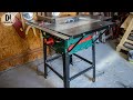 Parkside PTK 2000 E3 table saw run test