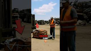 Shocking Item Found in Crushed Car Cube…