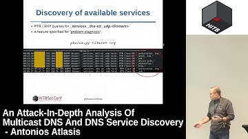 D2T2   In Depth Analysis Of Multicast DNS And DNS Service Discovery   Antonios Atlasis
