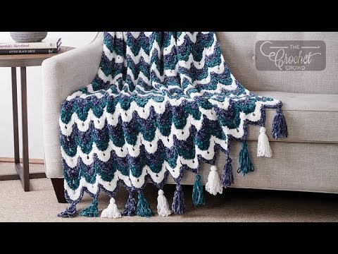 Crochet Ogee Stitch Afghan | INTERMEDIATE | The Crochet Crowd