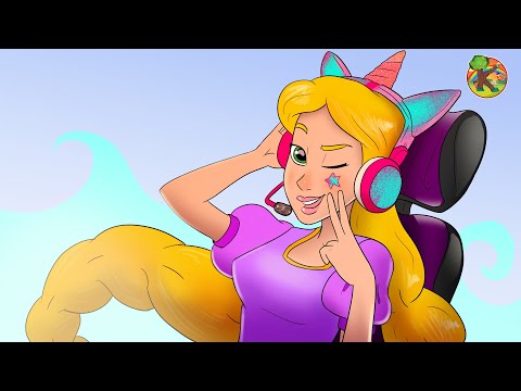 Prenses Rapunzel Masalları YOUTUBER | KONDOSAN Türkçe - Çizgi Film Çocuk Masalları Prenses Masalları