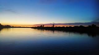 Футажи-Вечер на реке