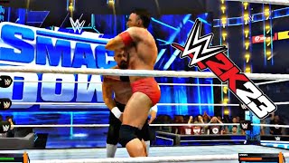 WWE 2K23 - LA Knight vs Angel Match on Smackdown Hindi Commentary Gameplay (WWE 2K23)