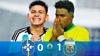 NEW 17 YEARS OLD MESSI | Brazil vs Argentina | Highlights & Goals | Pre Olympic 2024