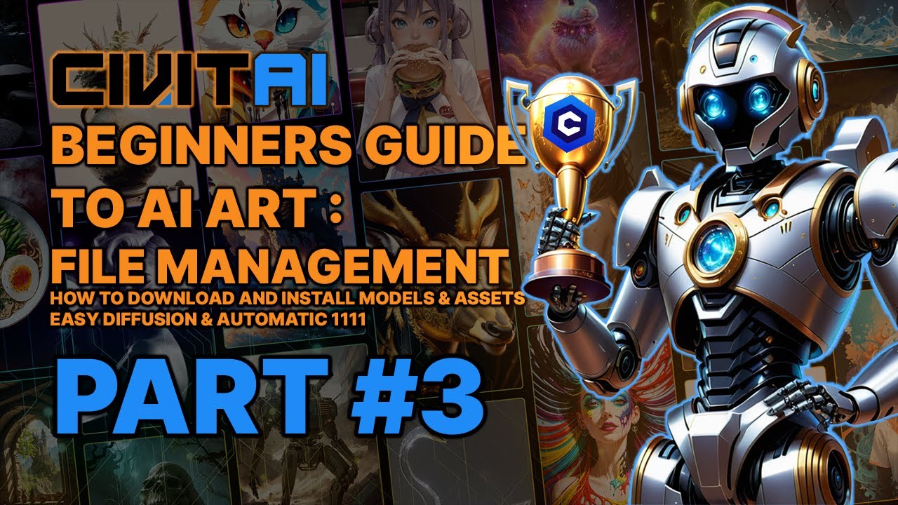Civitai Beginners Guide To AI Art // #3 File Management // Easy Diffusion 3.0 & Automatic 1111