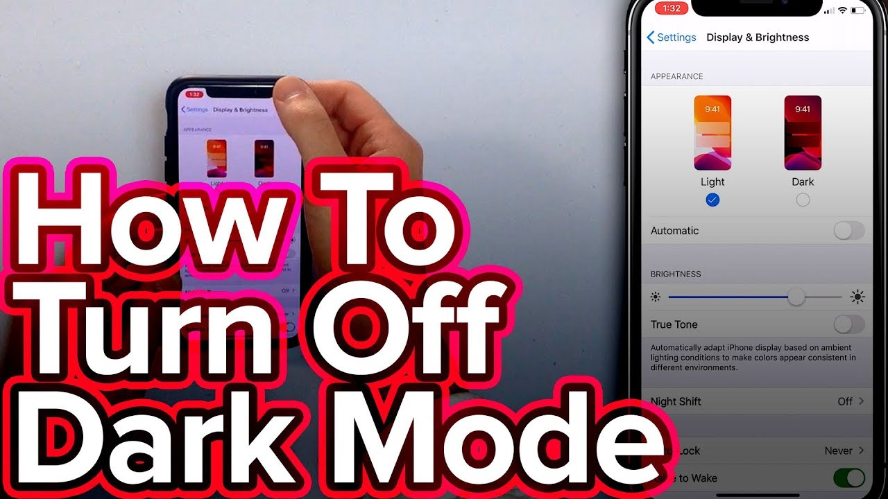 How can I turn off dark mode?