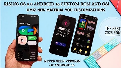😱 Rising OS 8.0 android 16 best custom rom for any device