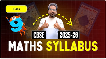📖 CBSE Class 9 Complete Maths Syllabus 2025-26 | Latest Exam Pattern & Book List
