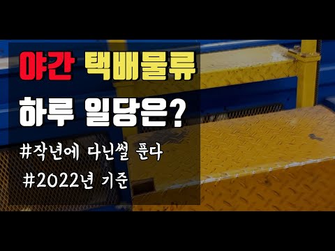 내가 물류센터를 다니는 이유 야간 택배 물류 하루 일당 40대 독거녀 택배알바후기 