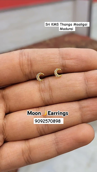Moon Earrings Second stud/ Kids Earrings #secondstud #jewelry #earrings
