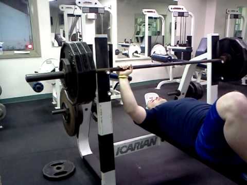 335 bench 1 rep - YouTube