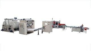 High speed automatic V fold facial tissue paper machine production line