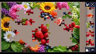 🍓 Vibrant Fruits & Flowers Jigsaw Puzzle | Relaxing Puzzle Game 🧩 screenshot 3