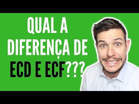 Qual a diferença de ECD e ECF???