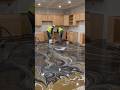 Luxury Living Room with Indoor Koi River 🍿#epoxyfloor #interiordesign #4kvideo # kitchen #diy
