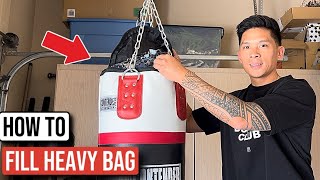 How To Fill Heavy Bag With Combat Corner Shredded Fill!