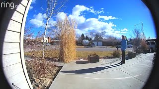 Enraged woman chases down porch pirate