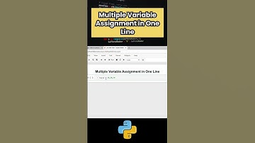 How to Assign Multiple Variables in One Line | Python Trick #python #coding #dataanlysis #learn