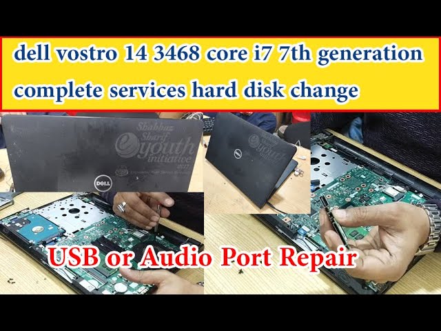 dell vostro 14 3468 core i7 7th generation complete services & USB