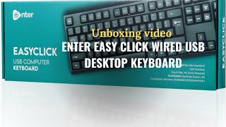 Enter Easy Click Wired USB Desktop Keyboard📦🤩 unboxing video #tech #technology #technogamerz 