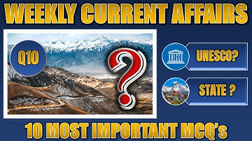 Top 10 Weekly Current Affair MCQs | 29 to 5 October 2025 | Must-Know GK
