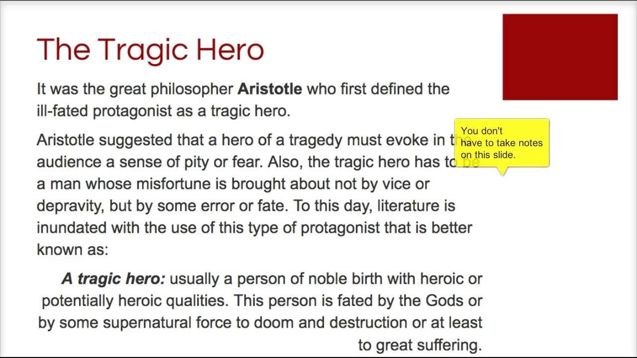 tragic hero essay