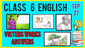 class 6 English works / class 6 English worksheets / victers works English STD 6