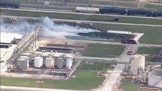 Officials give update after 2 explosions caused large fire at INEOS plant in Pasadena
