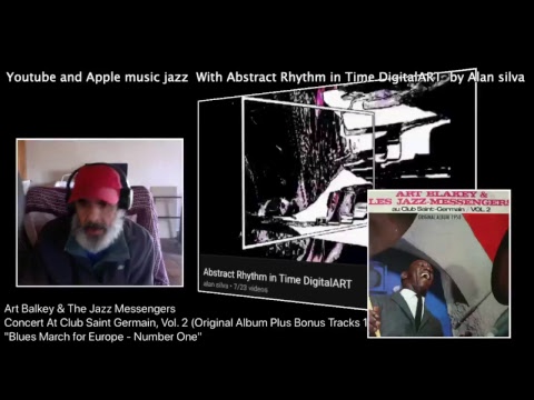 Youtube and Apple music jazz With Abstract Rhythm in Time DigitalART by Alan silva