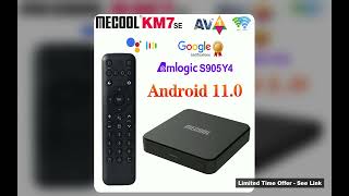 Mecool KM7 SE TV Box Android 11 ATV Google Certified LPDDR4 2GB RAM 32GB 4K Dual Wifi BT51 Support A