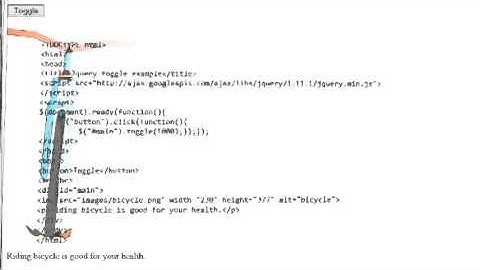Example of Jquery toggle