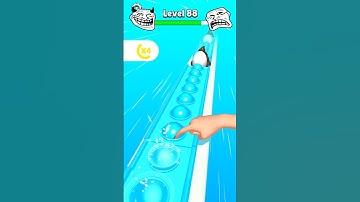 pop run 3d 🤯 level up 88 new funny troll face reaction 🥵#coffindance #gaming #shorts