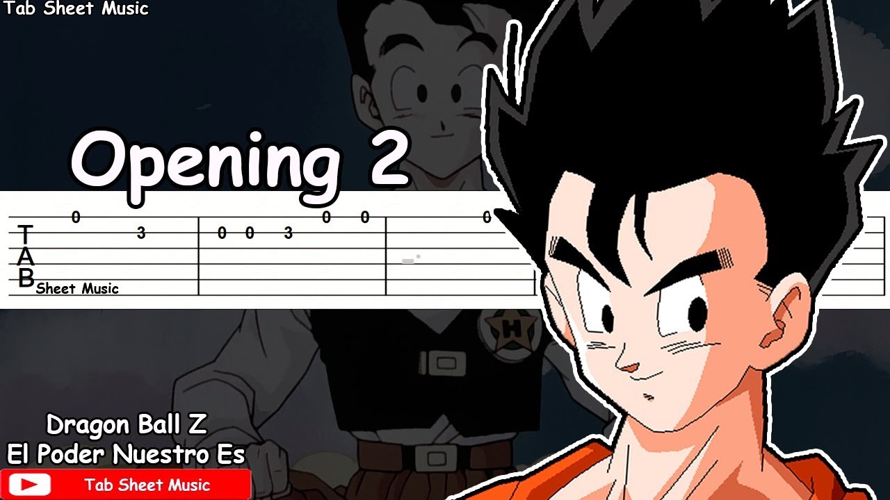 Dragon Ball Z - Theme 2 (Música de pelea) Guitar Tutorial - YouTube