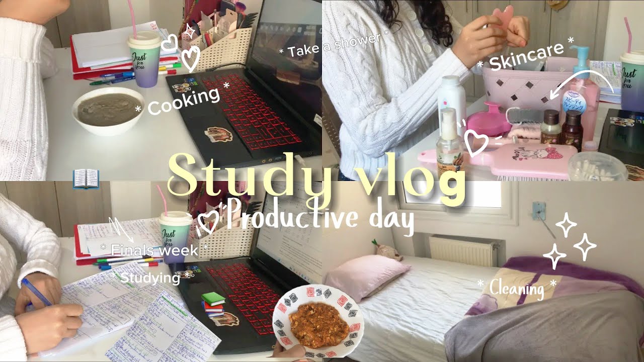 Productive Day Study Vlog 📚 Final Exams, Morning Routine & Reset