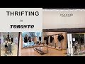 the BEST and WORST places to THRIFT in toronto! | vlog w/ denise!!
