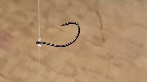 How to tie a drop shot hook - quick and easy