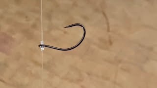 How to tie a drop shot hook - quick and easy