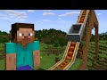 Minecraft Tren Hattı Serisi #3 - Zorlu Engeller ve Yüksekten İniş!