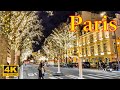 Paris, France🇫🇷 - Paris New Year Eve 2024 4K HDR | Paris 4K | A Walk In Paris