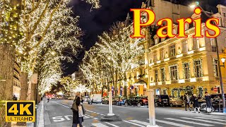 Paris, France🇫🇷 - Paris New Year Eve 2024 4K HDR | Paris 4K | A Walk In Paris