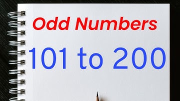 Odd Numbers 100 to 200 | 100 to 200 Odd Number