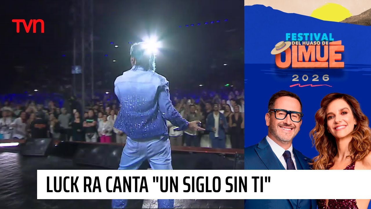 Momento romántico en Olmué: Luck Ra canta “Un siglo sin ti” | Festival del huaso de Olmué