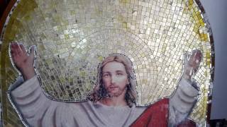 Mosaici cristo resurrezione di vincenzo greco