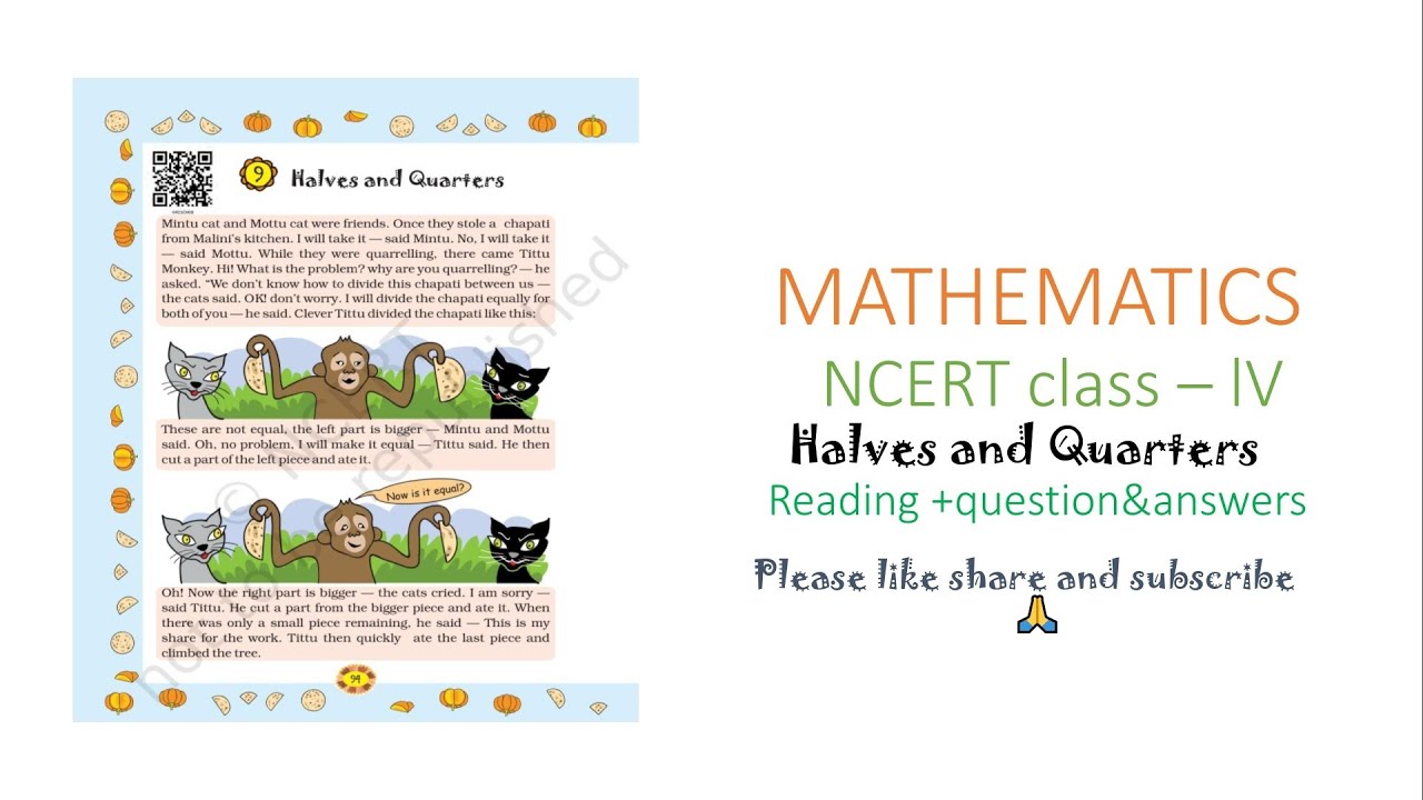 chapter 9 halves and quarters part 2 |ncert class 4 maths chapter 9 ...