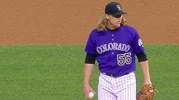 LAD@COL: Gray fans eight over six scoreless innings