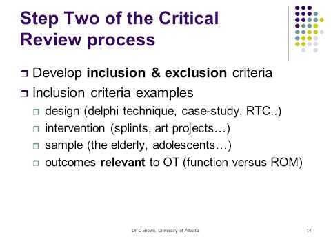 how-to-do-a-critical-review---research-for-occupational-therapists