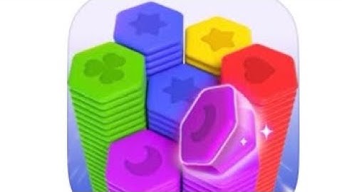 Hexa Sort: 3D Color Puzzle game levels 1 to 5