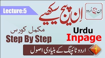 Inpage Tutorial||Inpage full course in Urdu|Hindi 2021|How to Basic Principles of Urdu Typing