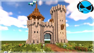 Minecraft: How to Build a Castle Gate (Minecraft Build Tutorial)