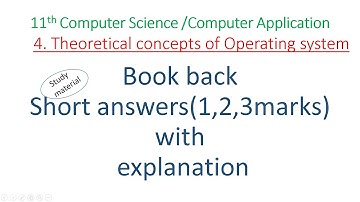11th computer science chapter 4| book back answer|short answer